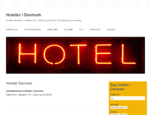 Tablet Screenshot of hotels-in-denmark.dk